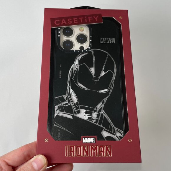 CASETiFY Marvel Iron Man Case iPhone 14 Pro Max Matte Black MagSafe Compatible - Picture 16 of 16